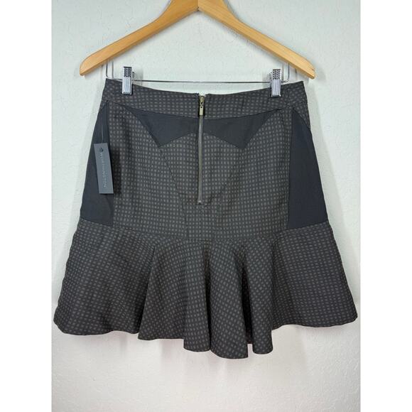 Women's Worthington Black Brown Check Mini Skirt Size 4 NEW - Picture 5 of 5